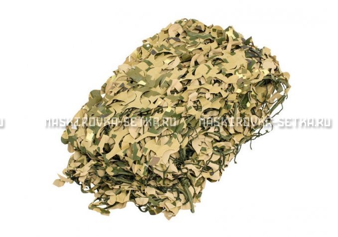 Массеть Camosystems Пейзаж-Профи Милитари 3D 1,8х6 м  – купить по цене 7700 руб. в интернет-магазине в городе Пенза картинка 1