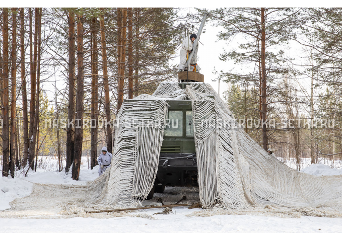 Маскировочный комплект МКТ-2С Снег 12х18 м без АП – купить по цене 58200 руб. в интернет-магазине в городе Пенза картинка 1