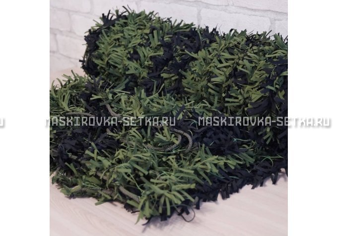 Маскировочная сеть Зеленя 2х3 м (зелено-черная) – купить по цене 3200 руб. в интернет-магазине в городе Пенза картинка 4